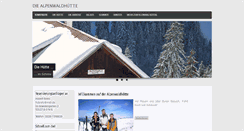 Desktop Screenshot of alpenwaldhuette.de